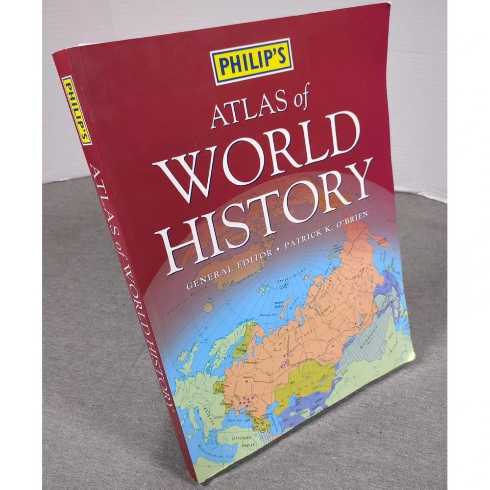 2001 Philip's Atlas of World History VTG Trade‎ Paperback Borders Books Edition